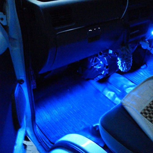 Синя LED підсвітка для салону авто 12В Київ - фото 8