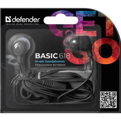 Наушники Defender Basic 618 Black (63618) Винница - изображение 2