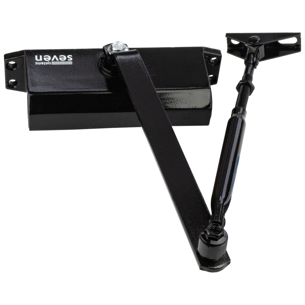 Дотягувач дверей 40-65 кг SEVEN DC-7742HP black Київ - фото 8