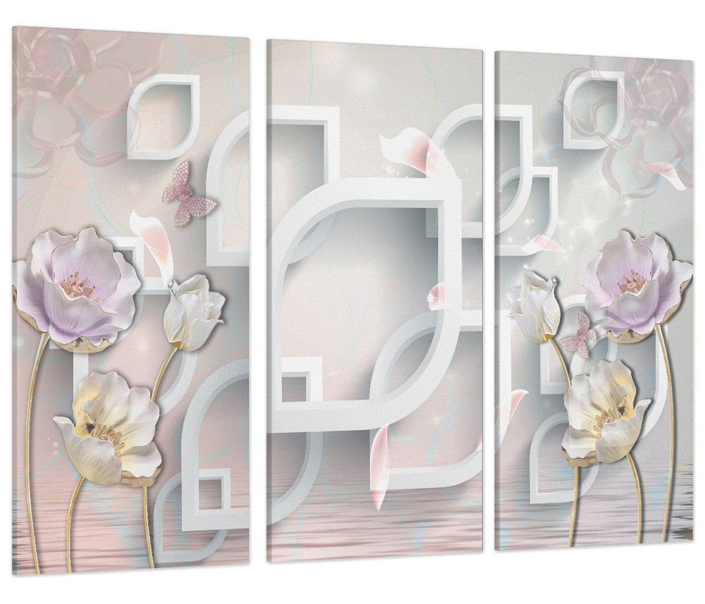 Модульна картина Квіти Абстракція Art-18_XXL Київ - фото 1