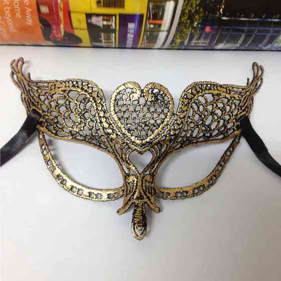 Маска маскарадна one size золотистий Київ