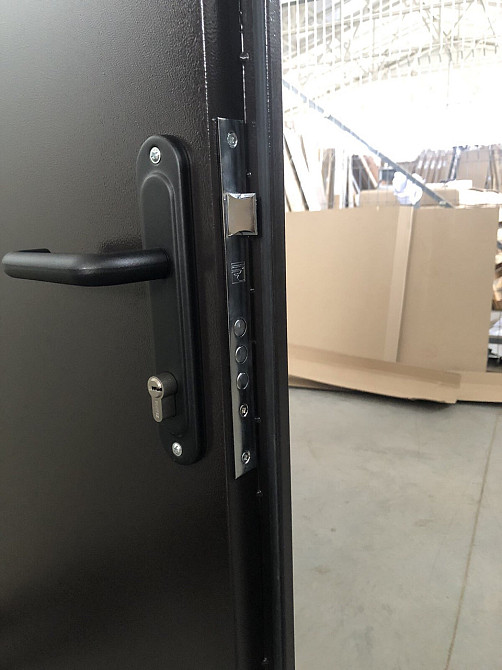 Двері технічні Метал/Метал, коричневі РАЛ 8019 Київ - фото 2