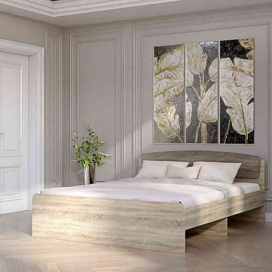 Ліжко двоспальне Еверест Асторія (без ящиків) 160х200 см сонома/трюфель (DTM-2083) Дніпро