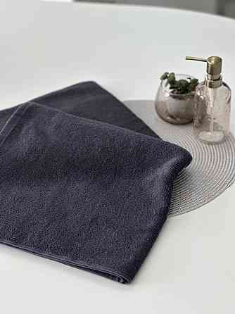 Рушник махровий Ideal Textile 50х90 см щільний з коротким ворсом 450 г/м2 Графіт Чернівці