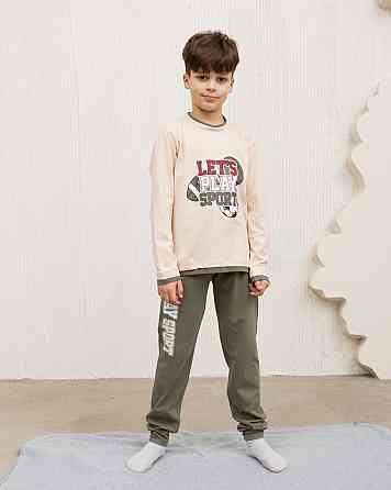 Пижама подростковая комплект со штанами на мальчика - Sport Tom John 89944 8-9 Киев