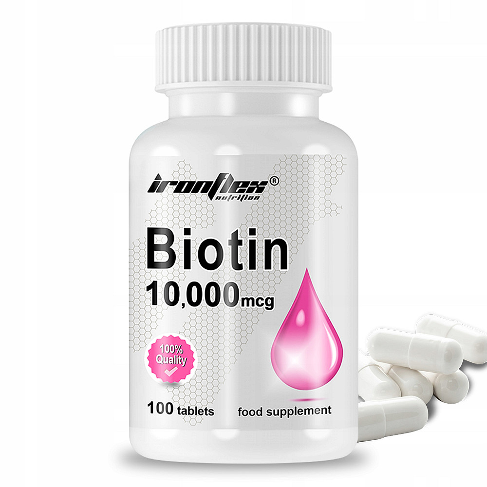 Біотин IronFlex Biotin 10 000 mcg 100 tabs Луцьк - фото 1