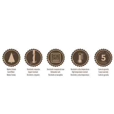 Набор столовых приборов Tramontina Barbecue Polywood 15 предметів (21198/970) Винница