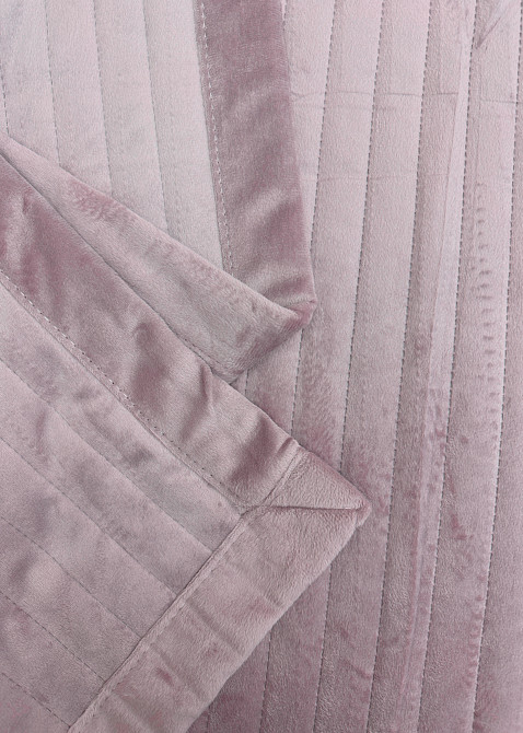 Покривало велюрове Кing Size 220х240 см колір ліловий (85-211) Київ - фото 2