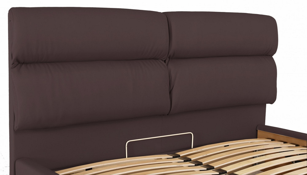 Кровать Oxford VIP 120 х 190 см Fly 2231 С дополнительной металлической цельносварной рамой Темно-коричневый Днепр - изображение 11