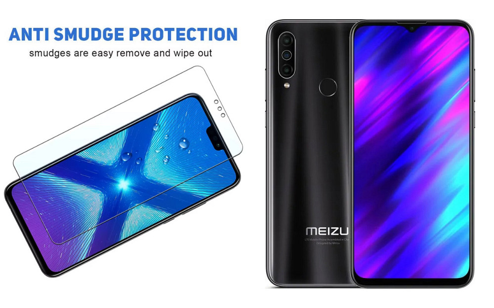 Защитное стекло NeoGlass для Meizu M10, Meizu M10S – ультрапрозрачное и устойчивое Киев - изображение 3
