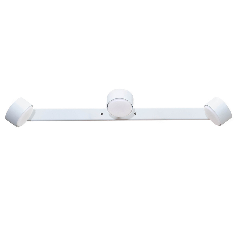 Настінний світильник MSK Electric Copter підсвічування дзеркал на три плафони GX53 NL 80400-3 WH білий Одеса - фото 4