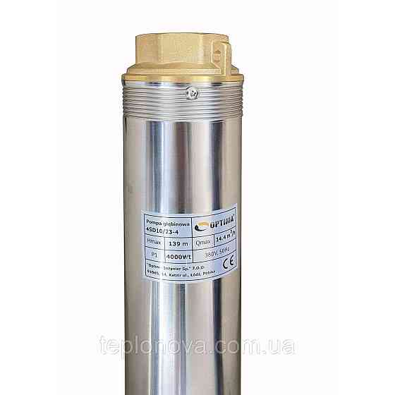 Насос свердловинний із підвищеною вуст-тью до піску OPTIMA 4SD10/23 4,0 кВт 139м 3-файний Чернівці