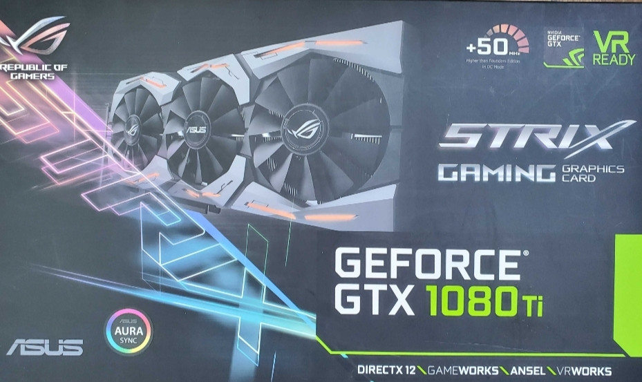 Видеокарта ASUS Nvidia ROG Strix GeForce GTX 1080 Ti 11Gb. Киев - изображение 3