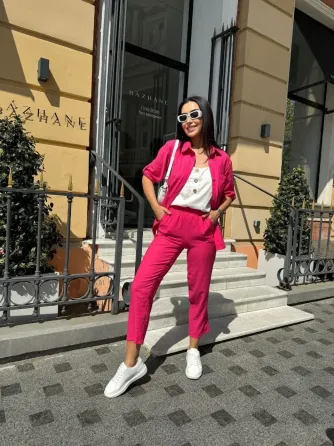 Женский летний костюм Рубашка из трёх частей Футболка Футболка Шёлковый креповый жнец Одесса