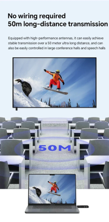 Бездротовий HDMI приймач-передавач Lemorele CHD04 HD1080 до 50 метрів Київ