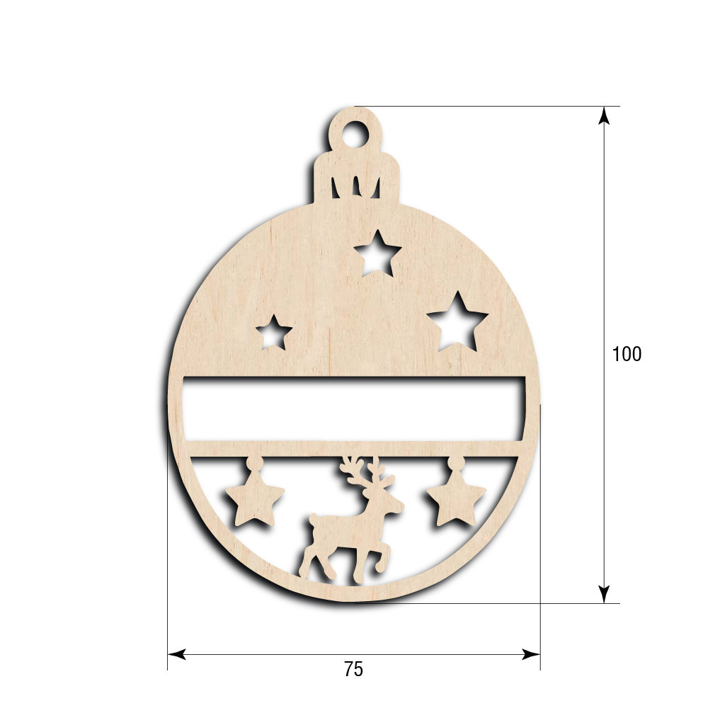 Новогодняя игрушка EKOSTAR 100х75 Киев - изображение 2