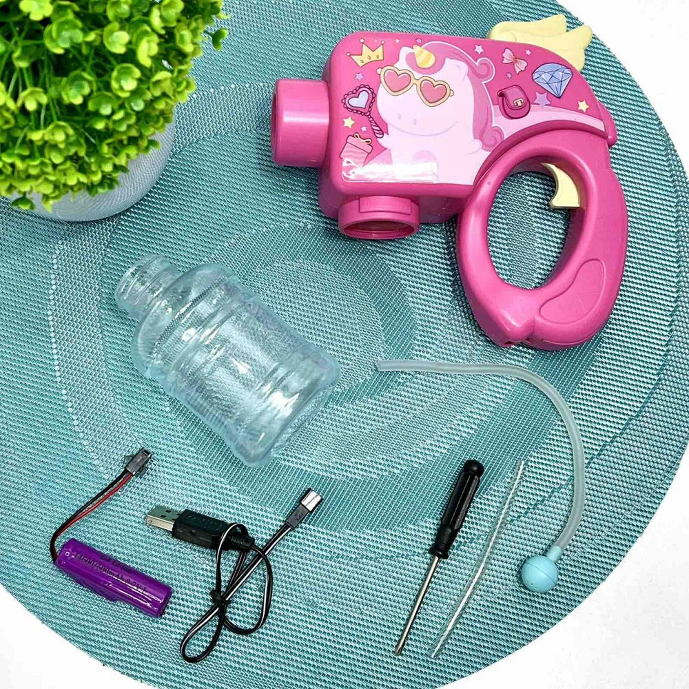 Автомат водяний на аккамуляторі 16см Рожевий (X4C) Чернігів - фото 7