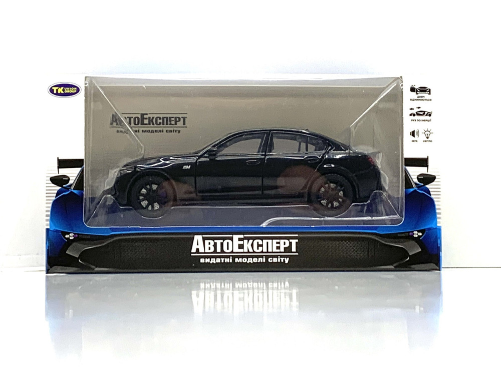 Машина TK Union Group BMW M3 металопластик 1:32 звук світло інерція Чорна (ТК-10105) Чернігів - фото 2