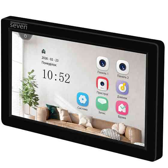 Відеодомофон 7 дюймів SEVEN DP-7570 FHD IPS black Київ