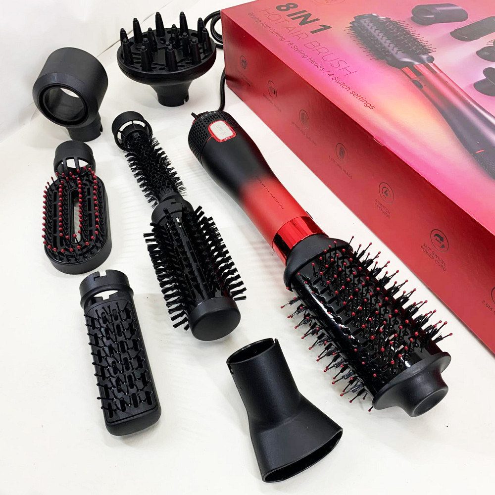 Функциональный профессиональный фен VGR 8 в 1 V-488, Фен-щетки стайлеры, Фен-браш для укладки NO-40 Львов - изображение 4