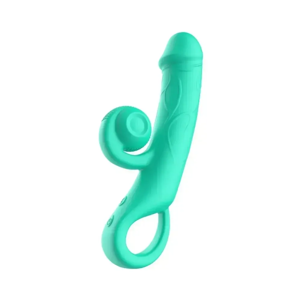 Вибратор-кролик Sweet Em Snabbit бирюзовый, 20 х 3,8 см Sex Aura Киев - изображение 2