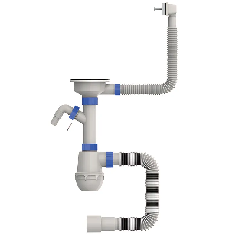 Сифон для кухні Mixxus SK-05-WH 3 1/2"x40 з пластиковою сіткою, відведенням для пральної машини ( 13306 ) Харків - фото 1