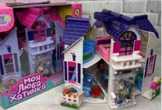 Домик для куколок F611 Мой любимый домик с фигурками мебелью 6 комнат. Киев