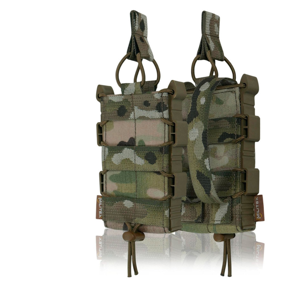 Відкритий тактичний підсумок мультикам для 1 магазину Militex cordura USA Multicam. Підсумки для магазинів Київ - фото 2