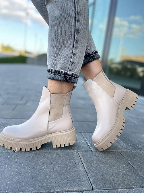 Женские ботинки GREMMY капучино натуральная кожа весна-осень размеры 35-41 (604/1) Коломия - фото 7