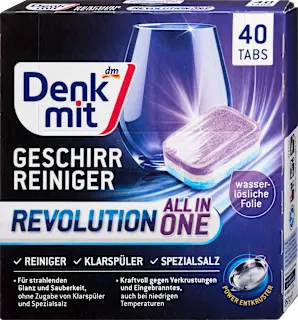 Таблетки для посудомийних машин Denkmit Multi Power Revolution 40 шт. Київ