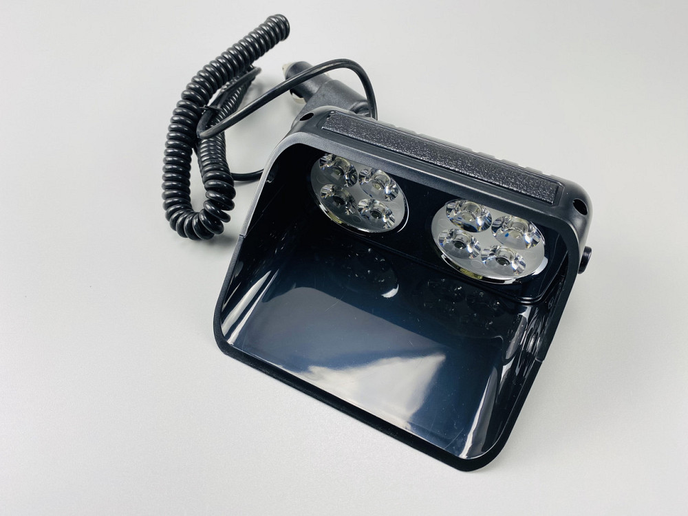 Маячок проблисковий автомобільний S8 стробоскоп мигалка 9-80V 8 led діодів білий спалах (під скло) Мукачево - фото 9