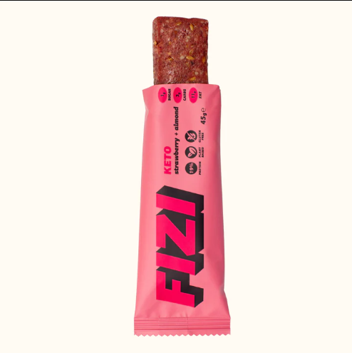 Протеїновий батончик FIZI KETO Protein Bar 10x45g полуниця мигдаль Київ - фото 5