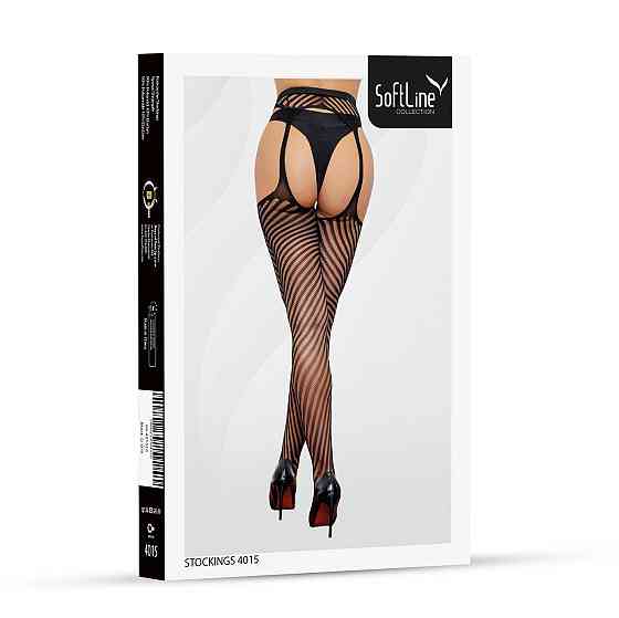 Панчохи - Stockings 4015, black - One Size Sex Aura Київ
