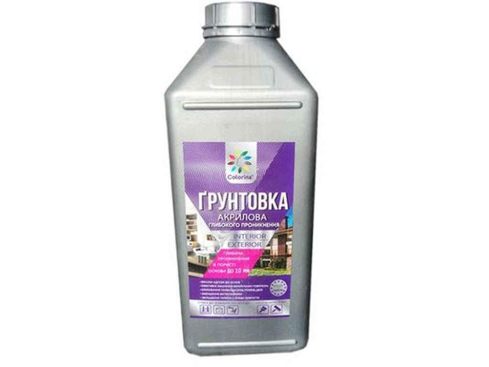 Грунтовка 2л акрилова глибокого проникнення ТМ COLORINA Київ - фото 1