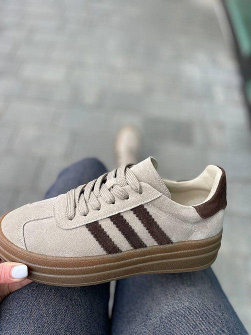 Без бренда Кеди жіночі Notta bene K-0524 бежеві (весна-осінь, замша натуральна) (5812) 39 Коломия - фото 6