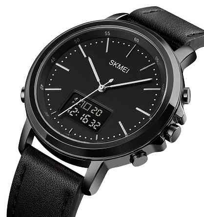 Мужские спортивные наручные часы Skmei 1652 (Черные с черным) Киев
