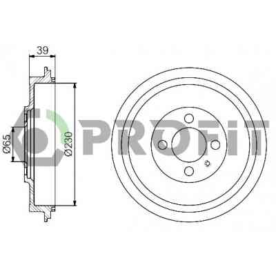 Тормозной барабан Profit 5020-0092 Винница
