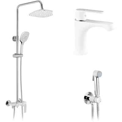 Душовий гарнітур Kroner Armada-W063 + змішувач Armada-W010 + змішувач Bidet-C082 (CVS30213) Вінниця