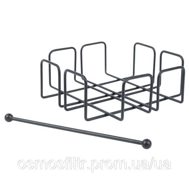 Серветниця Axentia Blackline з порошковим покриттям чорна 19х6.5x19 см (135561) Київ - фото 1