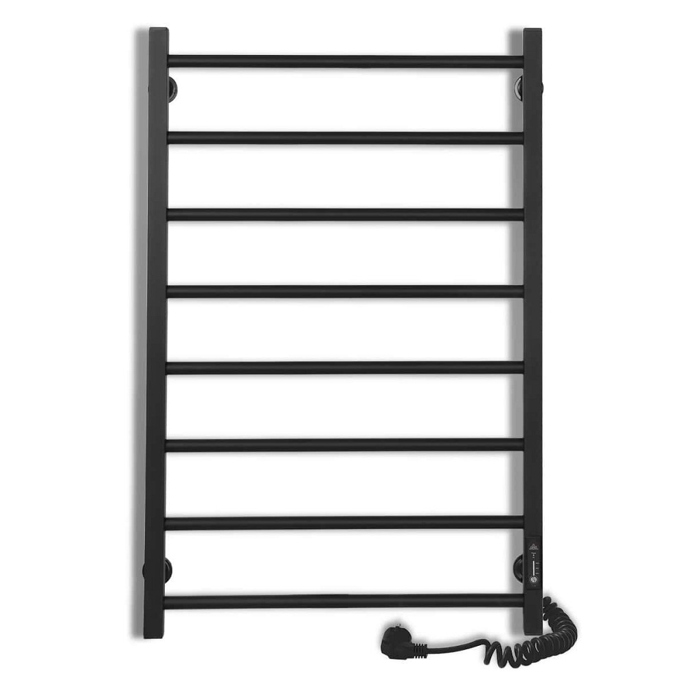 Електрична рушникосушарка Laris Зебра Альфа ЧФЧ8 500Х800 Е чорна, праве підключення Київ - фото 2