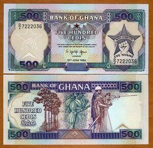 Гана/Ghana 500 Cedi 1994 Pick 28c UNC Полтава - изображение 1