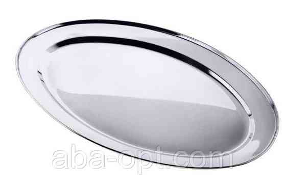 Піднос барний нержавіючий овал 40 х 27 cм (шт) Одеса