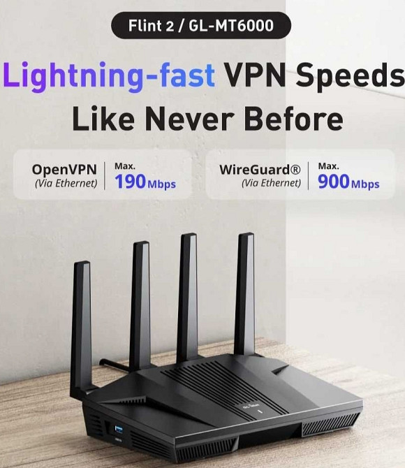 Роутер: Flint 2, найшвидший і найпотужніший Open WRT VPN. Київ - фото 5