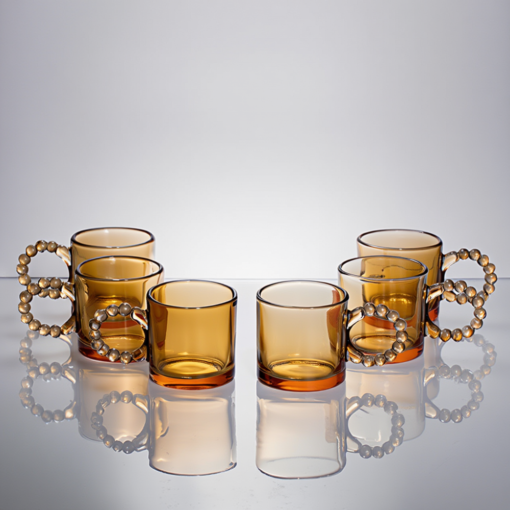 Набір для заварювання чаю зі скляним чайником та 6 чашок 64486-39 Київ - фото 3