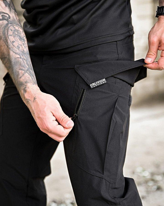 Стрейчеві літні тактичні штани OBLIVION black ДЛ7352 Одеса - фото 4