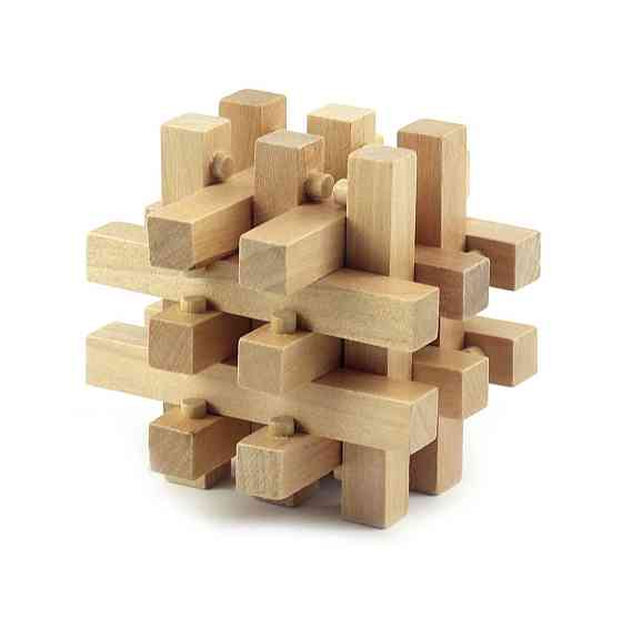 Головоломка "3D-пазл", дерев'яна другого рівня складності Рівне