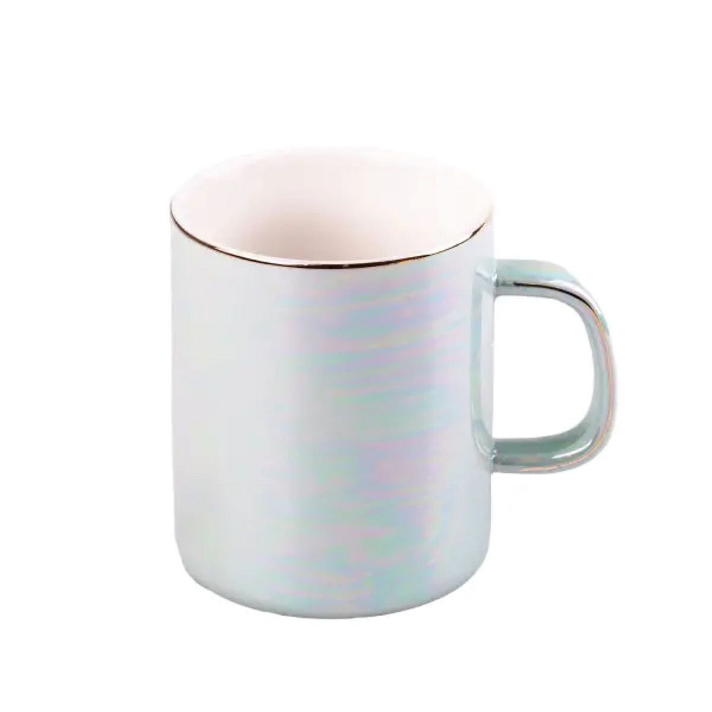 Чашка порцелянова Glaze 420мл у дзеркальній глазурі Бірюзовий HPCYM0763T Коломия - фото 1