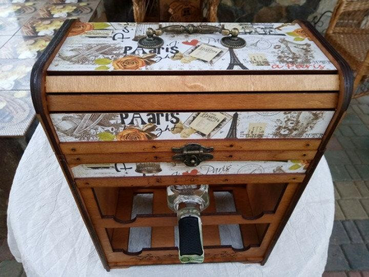 Міні бар «Комод» на 6 пляшок В-019 Київ - фото 3