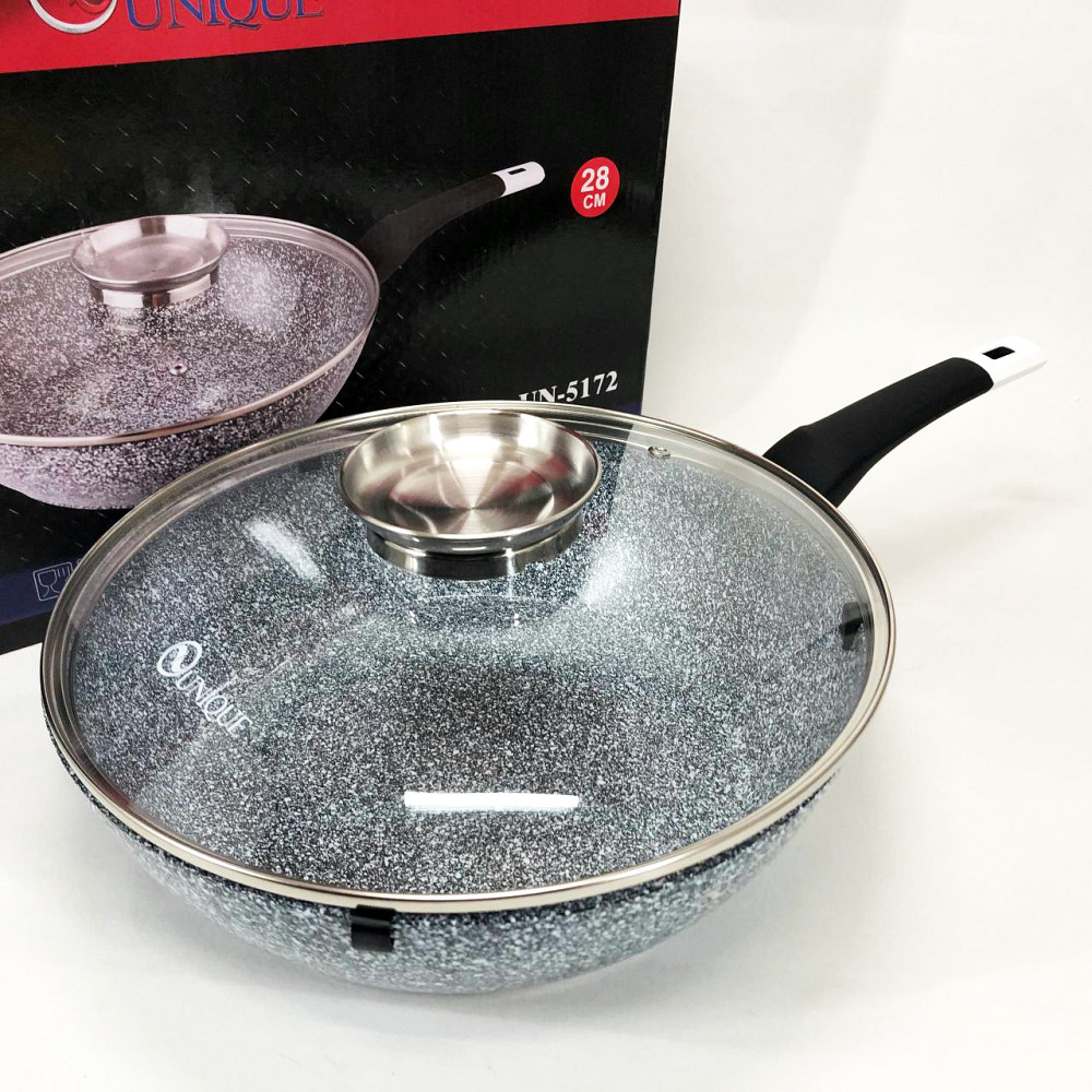 Сковорода з ручкою алюміній, Практична сковорода для кухні для газової плити WJ-14 Львів - фото 11