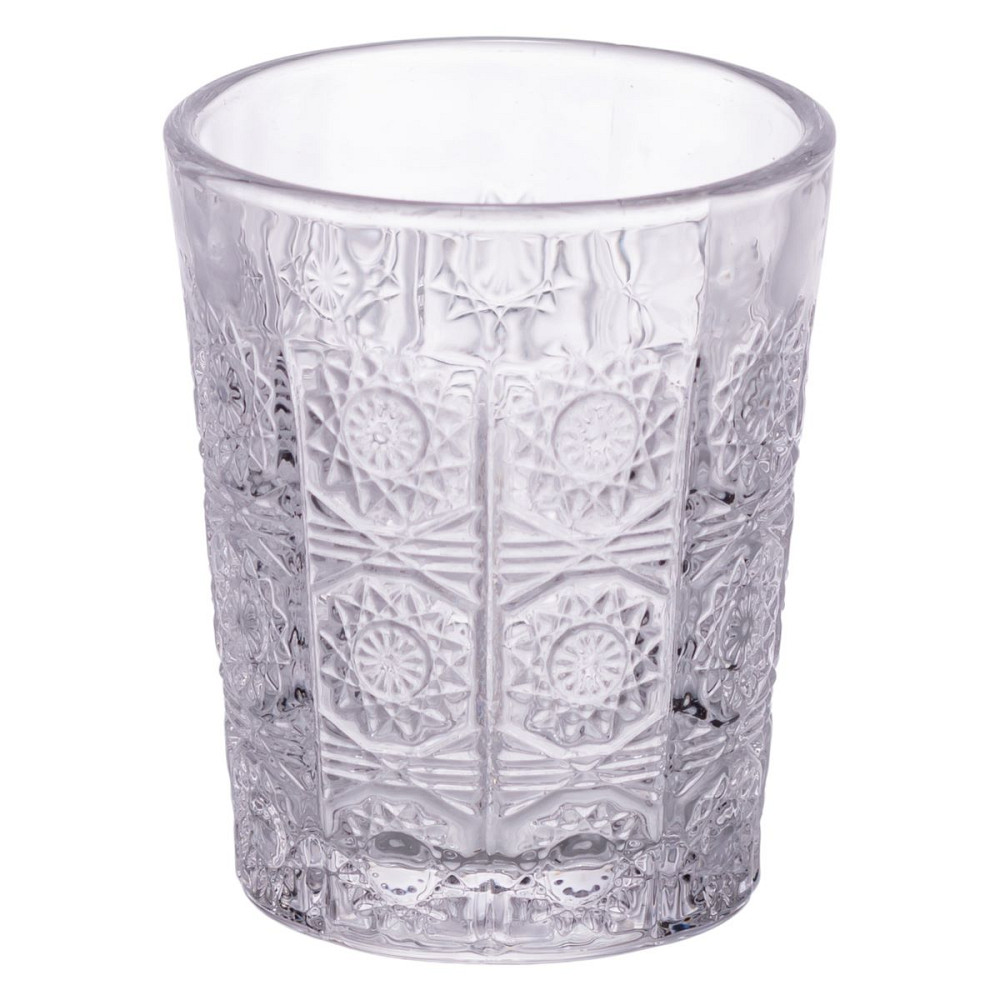 Yiwu Набір скляних стаканів 6 шт по 50 мл з візерунком, прозорі HP-19-132 Коломия - фото 2